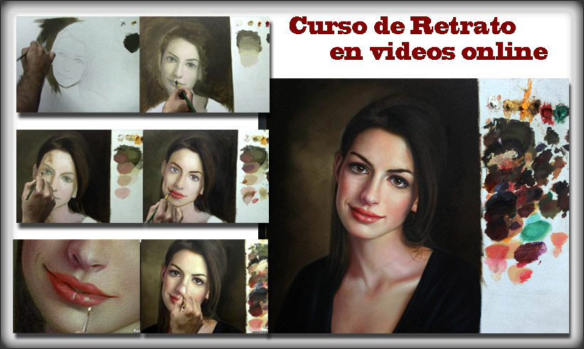 Proceso de pintura de retrato